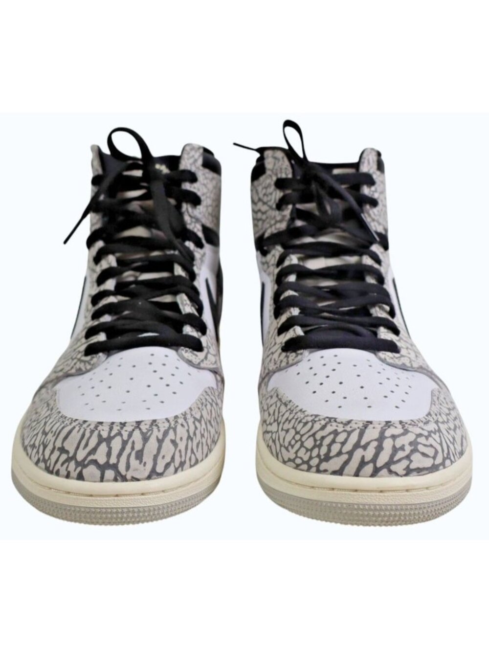 Air Jordan 1 Retro High OG White Cement "elephant print" DZ5485-052 Men's 17 NEW - Picture 7 of 13